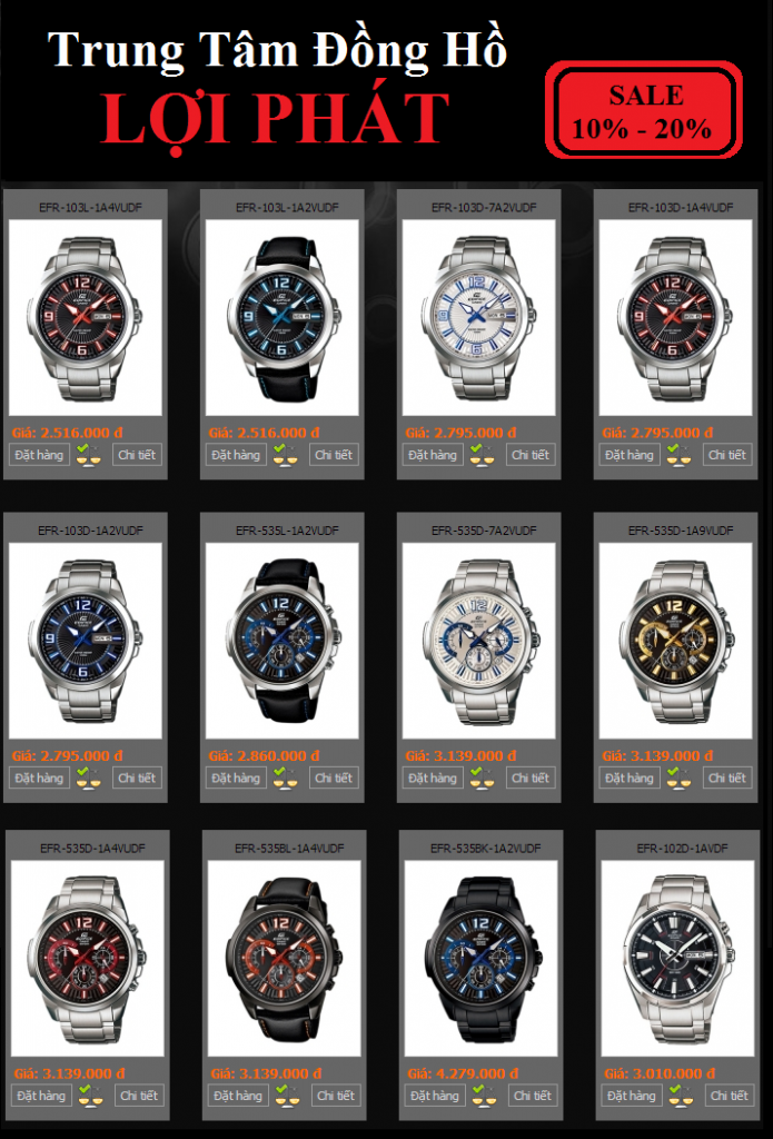 :[LỢI PHÁT]: Bán SỈ & LẺ G-Shock, Baby-G, Edifice, LC, Citize,... [SALE 10%-20%] - 18