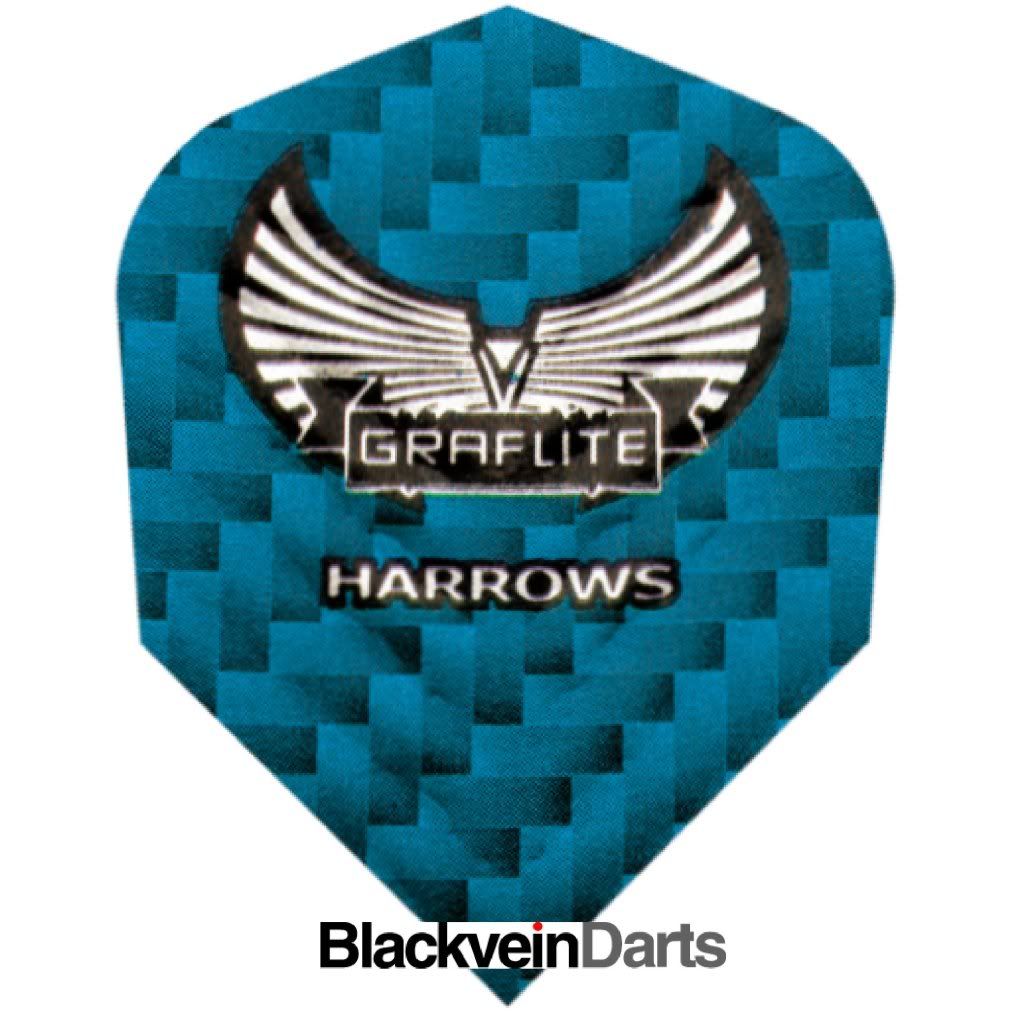 DART FLIGHTS 2 SETS of HARROWS GRAFLITE STANDARD BLUE DART FLIGHTS eBay