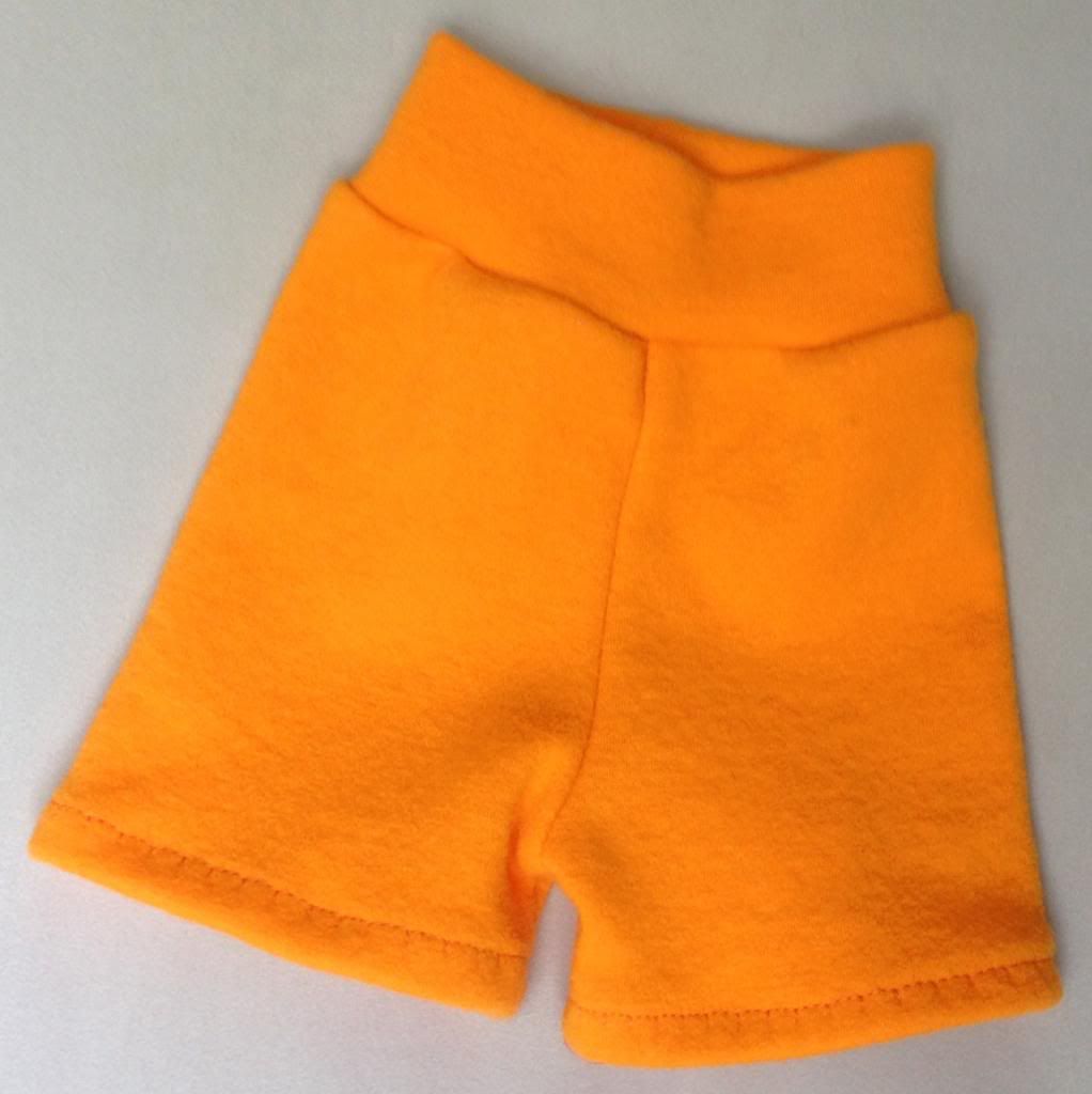 Clearance Small Bright Orange Wool Interlock Bike Shorts
