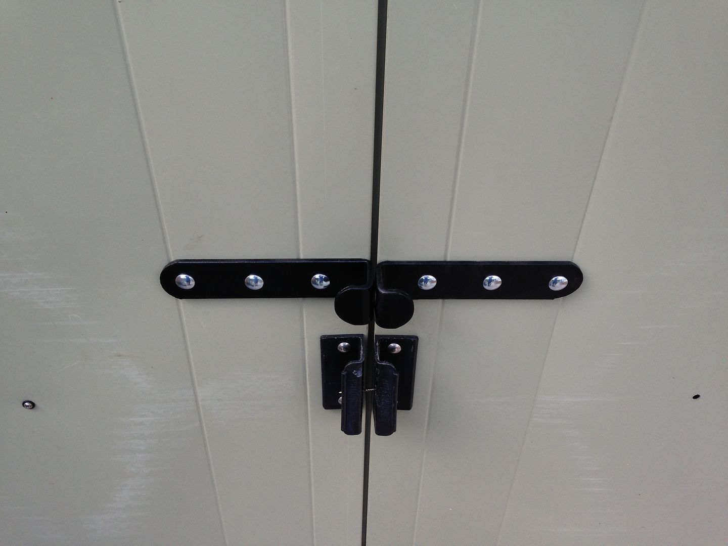 Shed secuirty sliding door hasp lock brackets