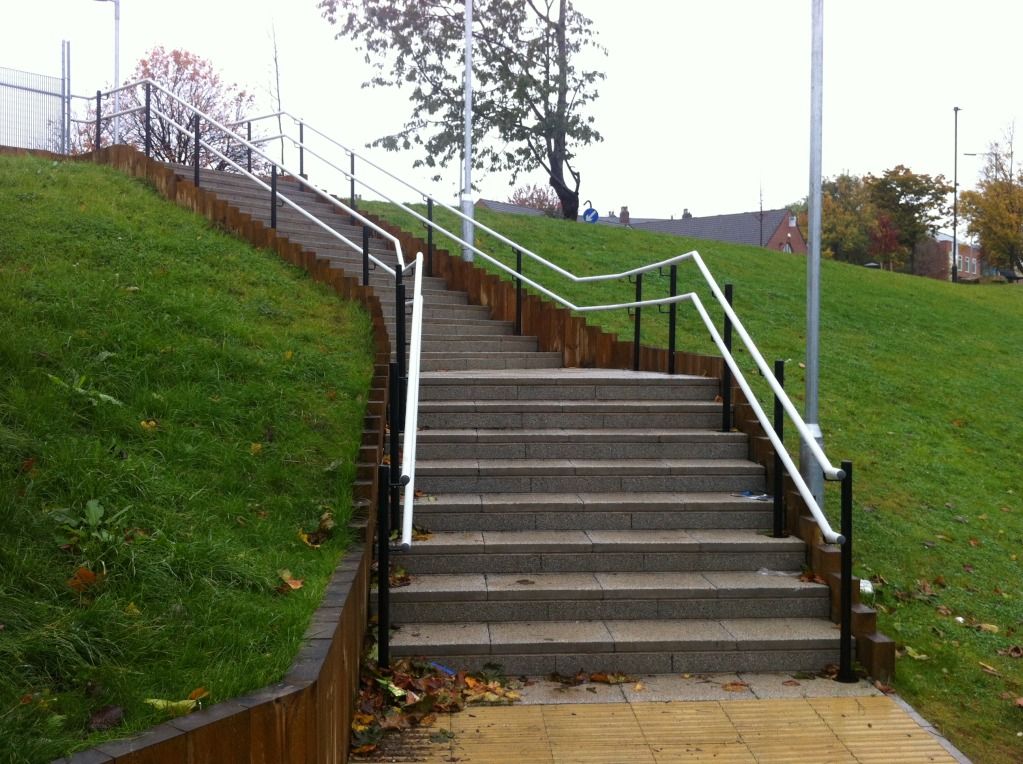 Twin handrail system sheffield
