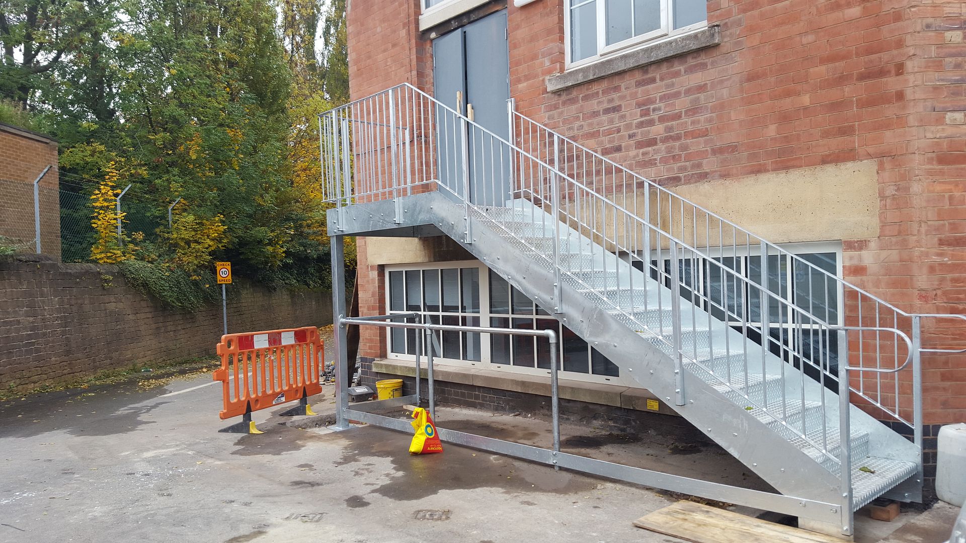 Metal steel staircase galvanized nottingham closed risers