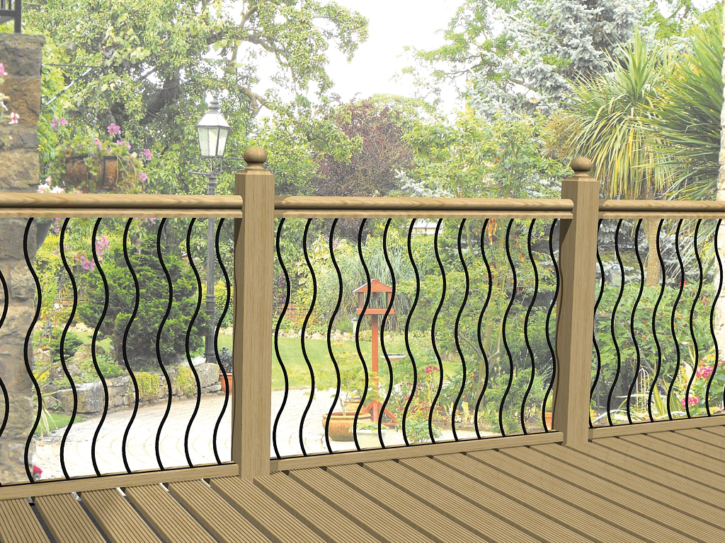 decking panel railings cheap