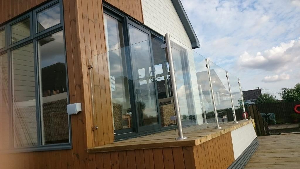 stainless steel and glass balcony system norwich