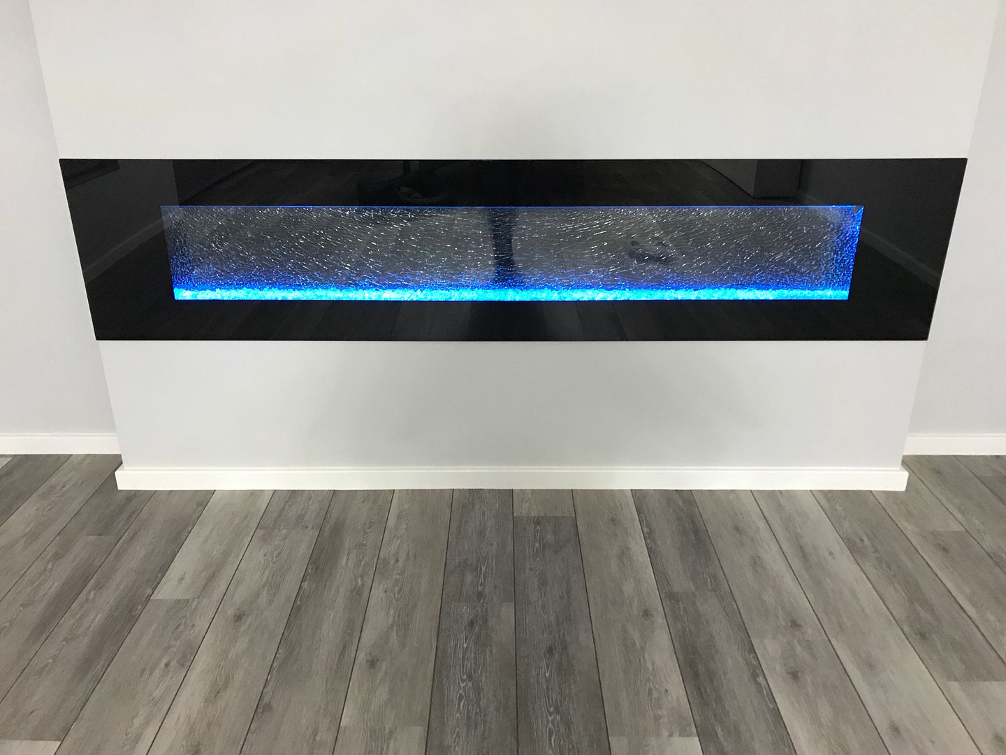 Crackle glass fireplace online