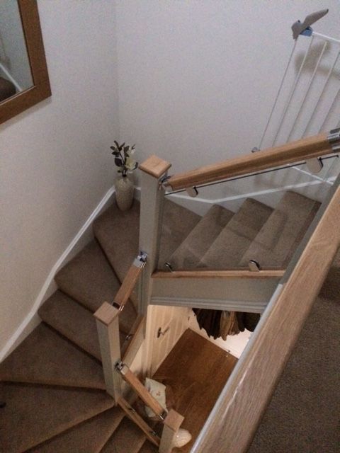 Toughened glass staircase panels and clamps uk