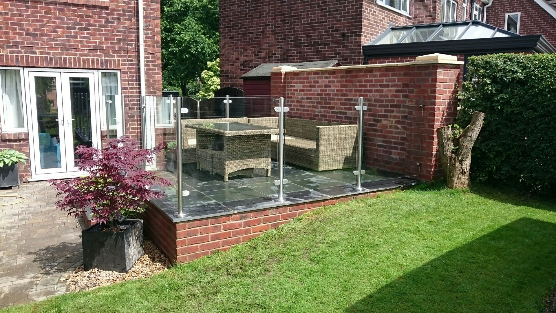semi-framed glass balustrade system design buy online uk