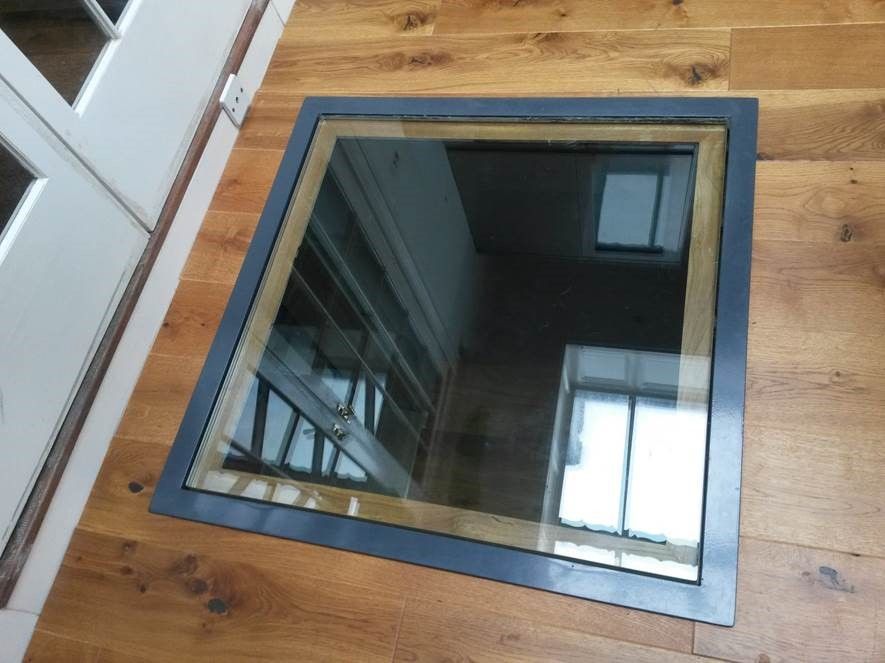 Drop in structural glass framework steel