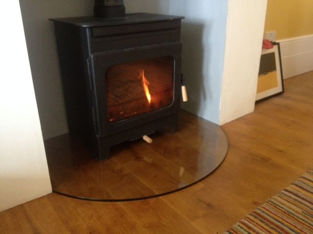made to measure glass fireplace hearth woodburning stove online uk