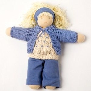  Bambola fatta a mano, handmade, giocattolo naturale, mateiale di recupero, doll handmade, rag doll, bambola di stoffa, bambola di pezza