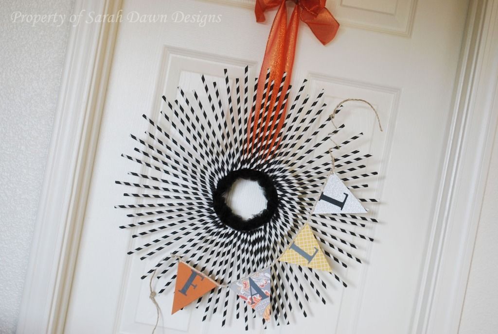  DIY wreath straw Progetto fai da te per halloween decorazioni per la casa home décor 