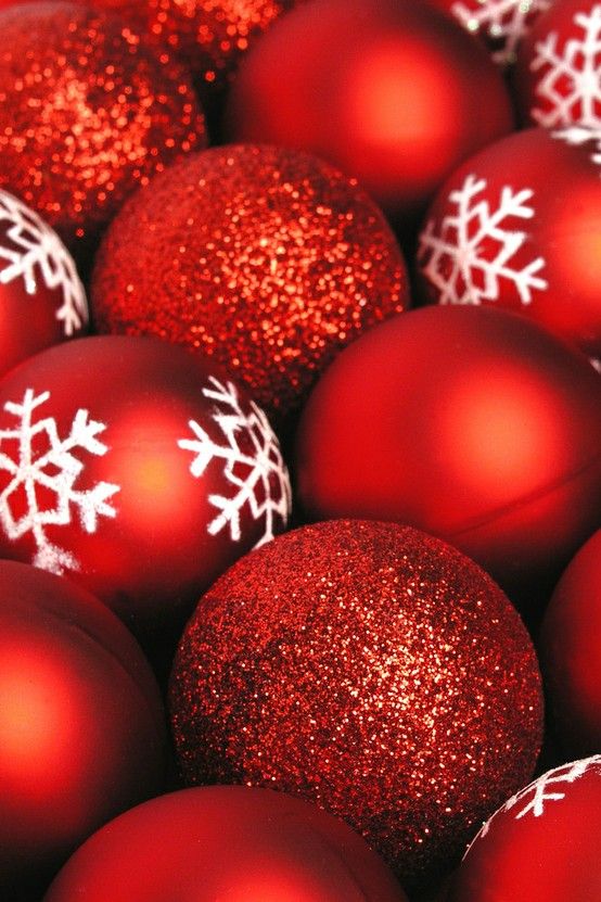 Natale decorazioni natalizie palline rosse