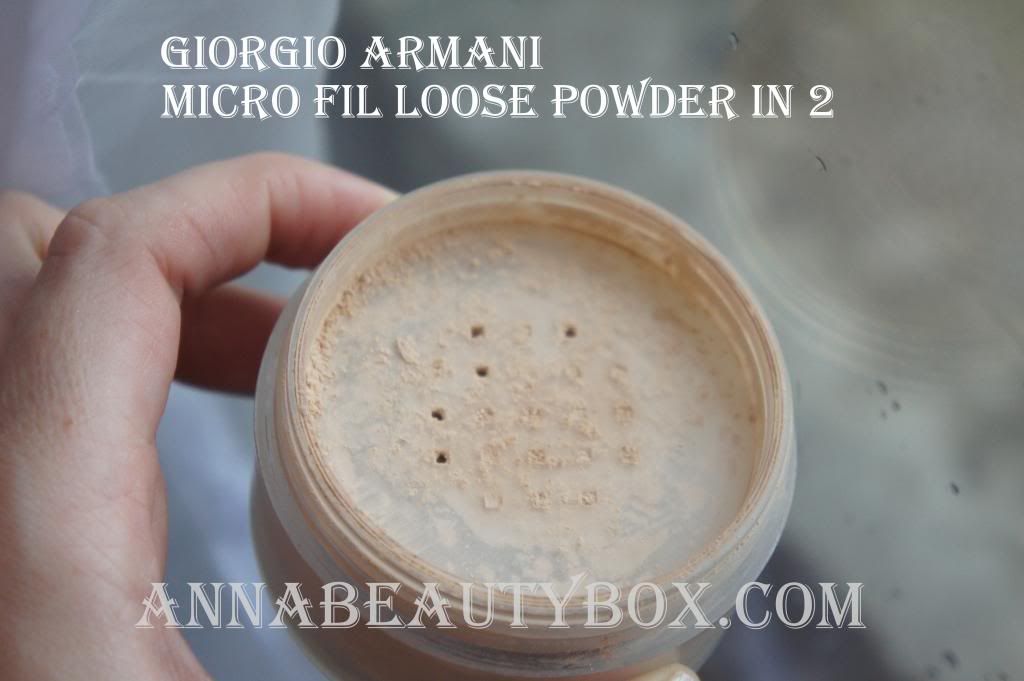 giorgio armani loose powder review