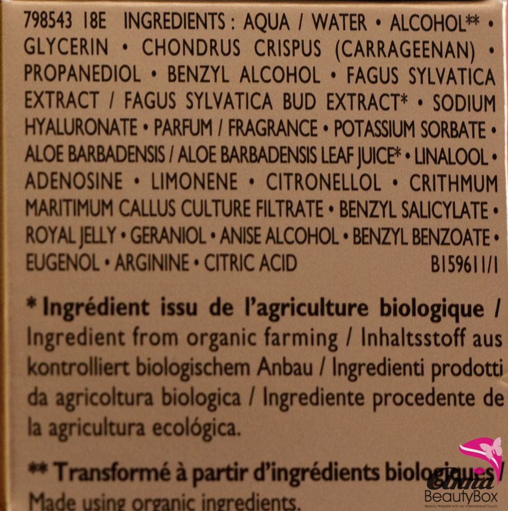 Sanoflore Elixir of Queens ingredients photo sanoflore elixir des reines 4 of 7_zps5enjvvol.jpg