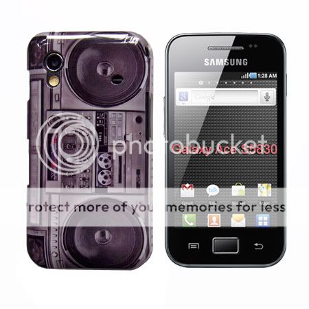 Retro Cassette Player Hard Back Case Cover for Samsung Galaxy Ace S5830