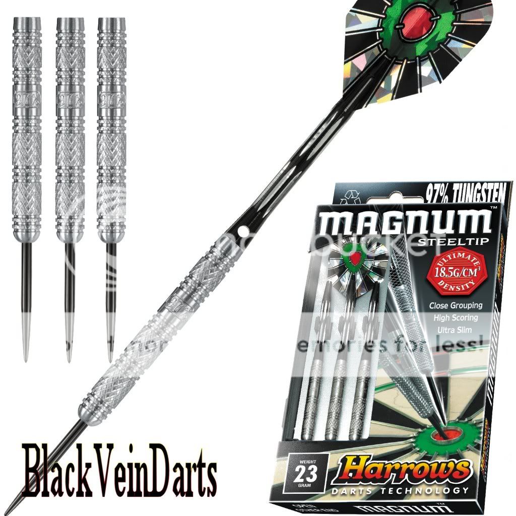 DARTS ~ 21,23 or 25G HARROWS MAGNUM 97% TUNGSTEN DART SET | eBay