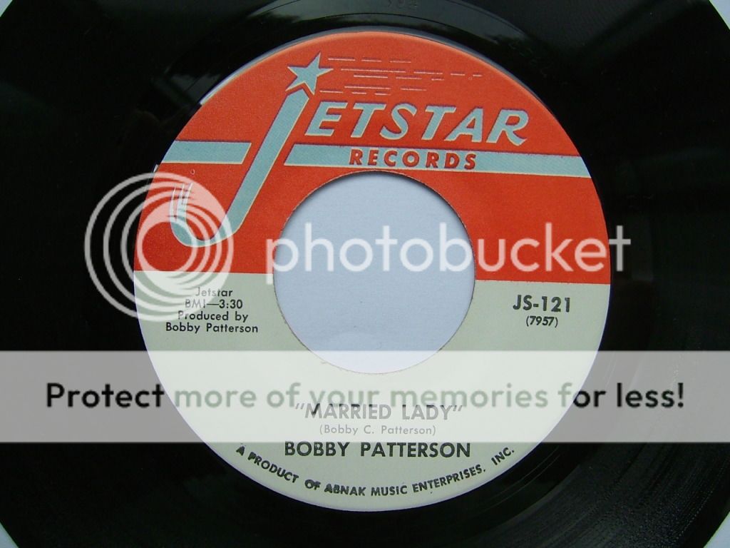 Bobby Patterson IM in Love with You Jetstar JS 121 USA Vinyl 7 inch