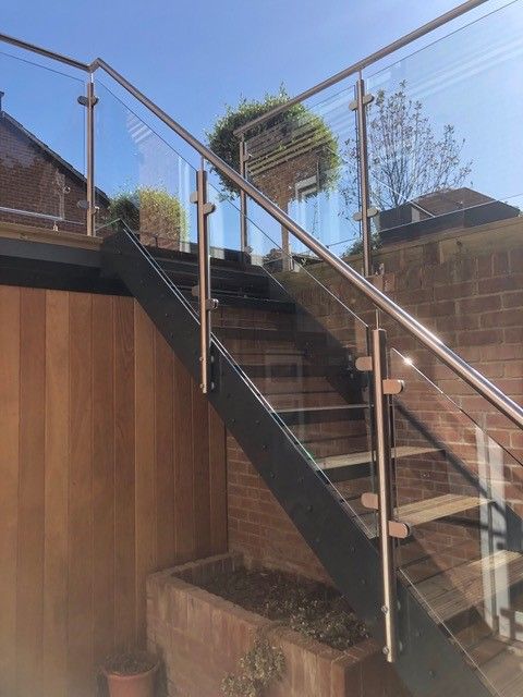 metal garden stair